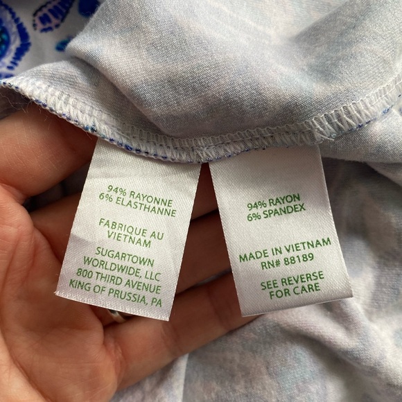 Lilly Pulitzer Medium M Bird Is The Word Sloane Maxi Dress Blue Coastal Beach - Picture 12 of 13